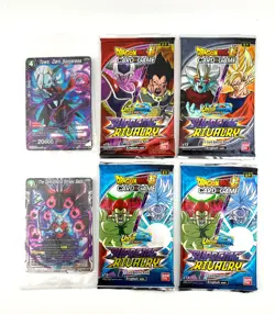 Dragon Ball Super Card Game - SUPREME RIVALRY Booster Packs (X4) + 2 Promo Cards - Image 1