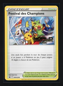 Pokemon Champions Festival Promo SWSH296 World Championships 2022 FRENCH NM - Image 1