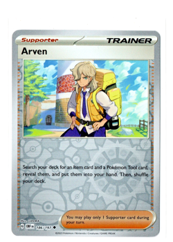 Pokemon TCG Arven 186/197 Reverse Holo - Obsidian Flames Trainer Supporter - NM! - Image 1