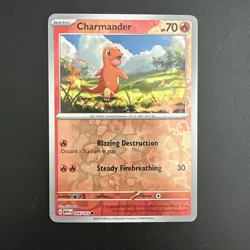 Charmander Promo 004/165 Cosmos Reverse Holo Costco Exclusive 151 Pokemon NM - Image 1