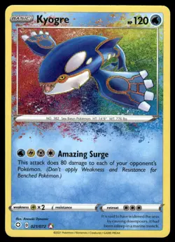 Pokemon TCG Shining Fates #021/072 Kyogre NM - Image 1