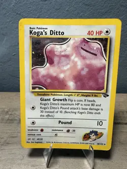 Pokemon TCG Koga’s Ditto Gym Challenge Holo 10/132 - Image 1