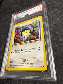 2000 Pokemon Neo Genesis 1st Edition Togepi #51 PSA 9 MINT - Image 2