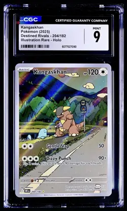 Pokemon 2025 Destined Rivals Kanghaskhan Illustration Rare 204/192 CGC 9 MINT ✨ - Image 1
