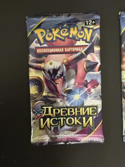 Pokemon 4x XY Ancient Origins Booster Packs (Art Set) Russian, Rare, Light - Image 2