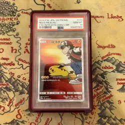 Red's Pikachu 270/Sm-p 20th Anniversary Promo Japanese Pokemon PSA 10 Gem Mint - Image 1