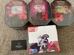 Pokemon TCG: Destined Rivals Booster Box 36 Packs + Tin Team Rocket Set - Sealed - Image 2