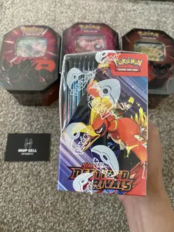 Pokemon TCG: Destined Rivals Booster Box 36 Packs + Tin Team Rocket Set - Sealed - Image 5