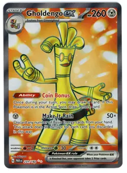 Pokemon TCG Gholdengo EX 231/182 - Paradox Rift - Near Mint/Mint - Image 1