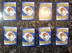 Pokemon 151 Basic Energy Cosmo Holo Full Set Of (8) SVE 001-008 Swirls - Image 2