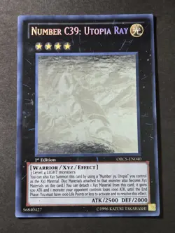 Number C39: Utopia Ray (Ghost Rare) ORCS-EN040 Order of Chaos 1st Edition - Image 1