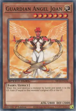 Yugioh Guardian Angel Joan SBCB-EN134 Common 1st Edition NM - Image 1