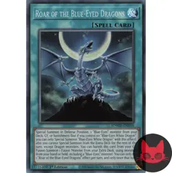 Yugioh Roar of the Blue-Eyed Dragons SDWD-EN019 Super Rare 1st Edition NM - Image 1