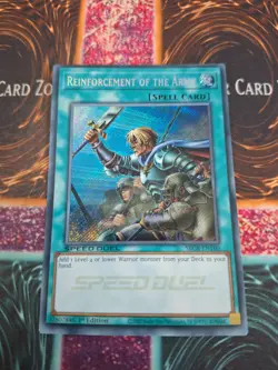 Yugioh Reinforcement of the Army SBCB-EN160 Secret Rare 1st Edition Near Mint - Image 1