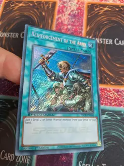 Yugioh Reinforcement of the Army SBCB-EN160 Secret Rare 1st Edition Near Mint - Image 2