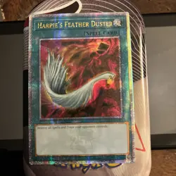 Yu-Gi-Oh! Harpie's Feather Duster EDC1-EN001 Quarter Century Rare QCR - Image 1