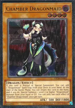 Yugioh Chamber Dragonmaid OP28-EN002 Ultimate Rare - Image 2