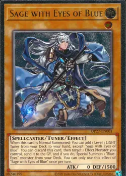 Yugioh Sage with Eyes of Blue OP27-EN001 Ultimate Rare - Image 2