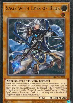 Yugioh Sage with Eyes of Blue OP27-EN001 Ultimate Rare - Image 3