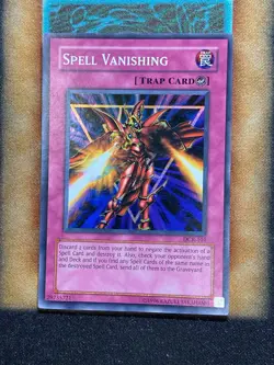 Yugioh Spell Vanishing DCR-101 Super Rare LP - Image 1