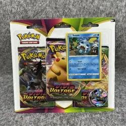 ✅Pokemon TCG SWSH Vivid Voltage 3-Pack Blister Sobble Promo Card Lugia SEALED - Image 1
