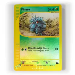 Pokemon - Pineco Reverse Holo - 86/144 - Skyridge - WoTC - e-Series Card - NM/M - Image 1