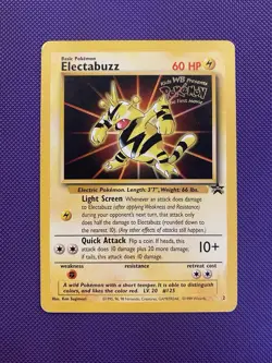 Electabuzz No.2 WOTC Black Star Promo Pokemon Card WOTC LP/Played - Image 1