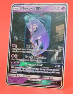 Pokemon TCG English Card Shining Legends Test Tube Mewtwo GX 78/73 Full Art - Image 4