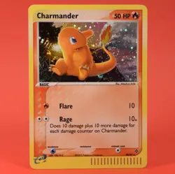 Pokemon TCG English Card ex Dragon Charmander 98/97 Secret Holo Rare - Image 1