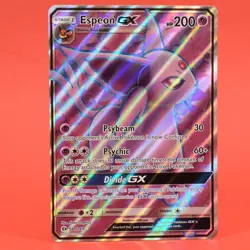 Pokemon TCG English Card Sun & Moon Espeon GX 140/149 Full Art - Image 1