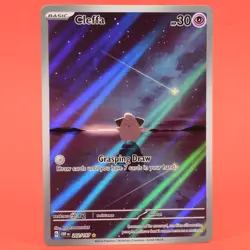 Pokemon English TCG Card Obsidian Flames 202/197 Cleffa Full Art Holo - Image 1
