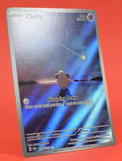 Pokemon English TCG Card Obsidian Flames 202/197 Cleffa Full Art Holo - Image 3