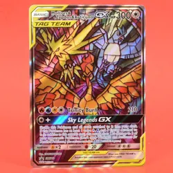 Pokemon English TCG Card Sun Moon Promo Moltres Zapdos Articuno GX SM210 Holo - Image 1