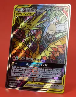 Pokemon English TCG Card Sun Moon Promo Moltres Zapdos Articuno GX SM210 Holo - Image 4