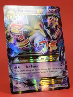 Pokemon TCG English Card XY Fates Collide M Alakazam EX 26/124 Full Art - Image 3