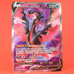 Pokemon TCG Card Chilling Reign Galarian Moltres V 176/198 Full Art Holo - Image 1