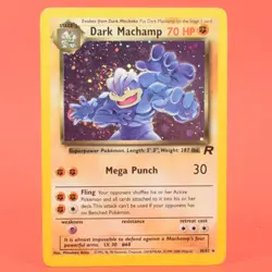 Pokemon TCG English Card Team Rocket 10/82 Dark Machamp Holo Rare - Image 1