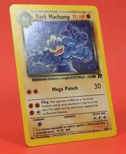 Pokemon TCG English Card Team Rocket 10/82 Dark Machamp Holo Rare - Image 3