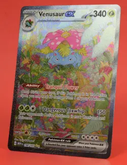 Pokemon English TCG Card MEW EN 151 Venusaur ex 198/165 Full Art - Image 4
