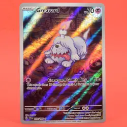 Pokemon TCG English Card Scarlet & Violet Base Greavard 214/198 Full Art - Image 1
