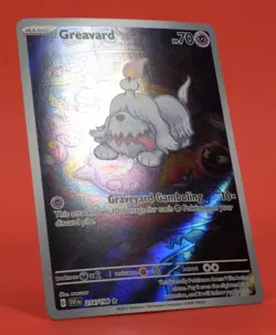 Pokemon TCG English Card Scarlet & Violet Base Greavard 214/198 Full Art - Image 3