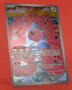 Pokemon English TCG Card PAL Paldea Evolved Flamigo 227/193 Full Art - Image 3