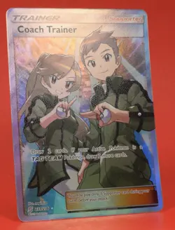 Pokemon English TCG Card Unified Minds Coach Trainer 233/236 Full Art - Image 3