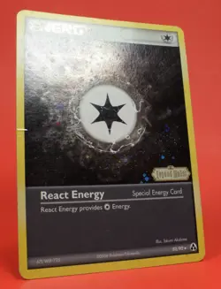 Pokemon TCG English Card ex Legend Maker React Energy 82/92 Reverse Holo Stamped - Image 3