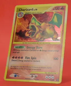 Pokemon TCG English Card Stormfront Charizard 103/100 Secret Holo Rare - Image 5