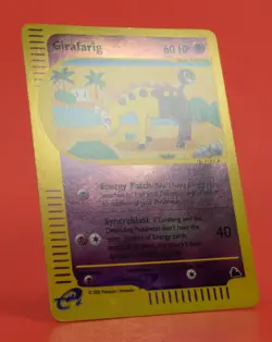 Pokemon TCG Card English e-Series Skyridge Girafarig 58/144 Reverse Holo - Image 3