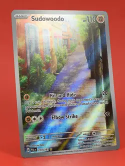 Pokemon English TCG Card PAL Paldea Evolved Sudowoodo 219/193 Full Art - Image 3