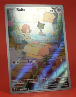 Pokemon English TCG Card SV1 Scarlet & Violet Base Ralts 211/198 Full Art - Image 3