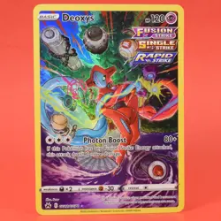 Pokemon English TCG Card Crown Zentih Galarian Gallery GG12/GG70 Deoxys Full Art - Image 1