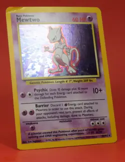 Pokemon TCG English Card Base Set Mewtwo 10/102 Holo Rare - Image 3
